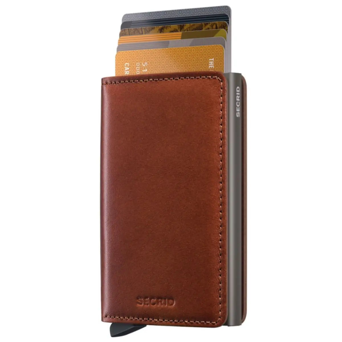 Secrid Slimwallet Compact RFID Wallet - Texano Saddle