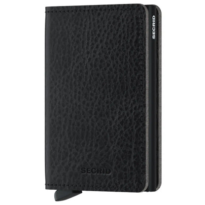Secrid Slimwallet Compact RFID Wallet - Veg Tanned Black / Black
