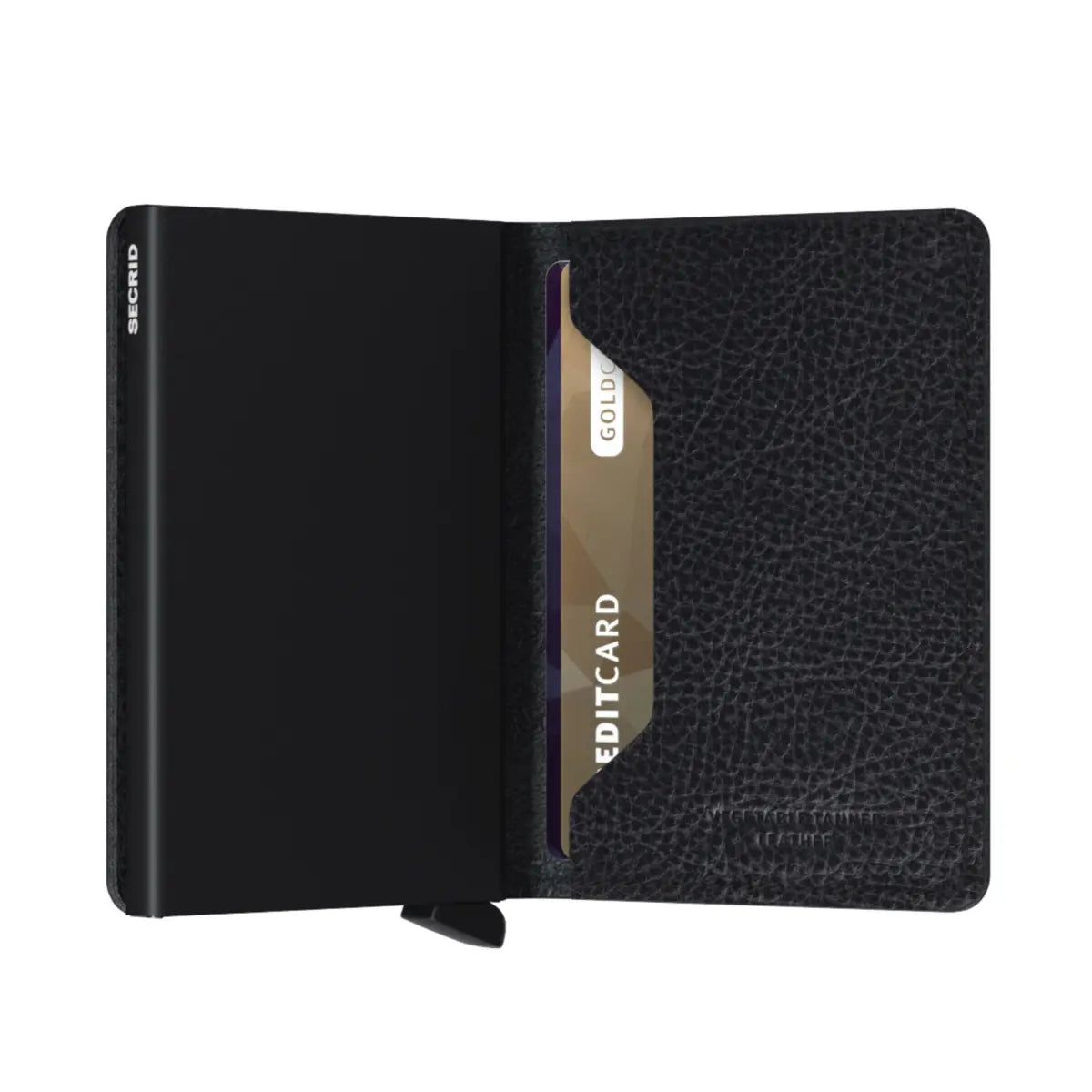 Secrid Slimwallet Compact RFID Wallet - Veg Tanned Black / Black