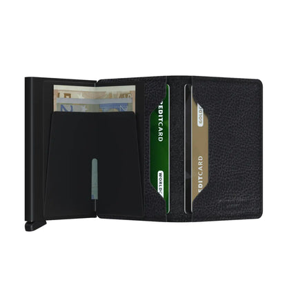 Secrid Slimwallet Compact RFID Wallet - Veg Tanned Black / Black