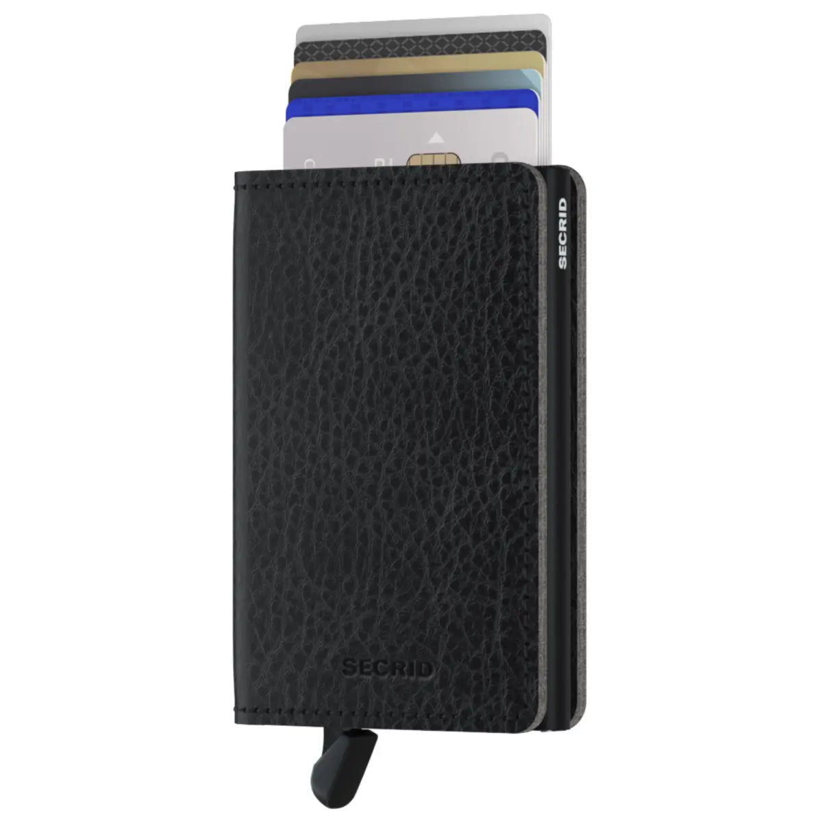 Secrid Slimwallet Compact RFID Wallet - Veg Tanned Black / Black