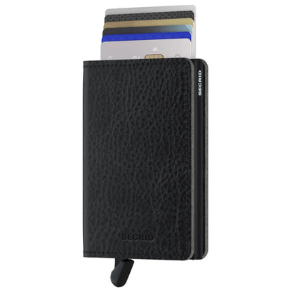Secrid Slimwallet Compact RFID Wallet - Veg Tanned Black / Black