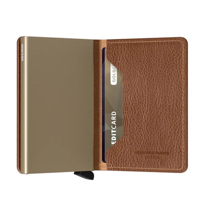 Secrid Slimwallet Compact RFID Wallet - Veg Tanned Caramello / Sand