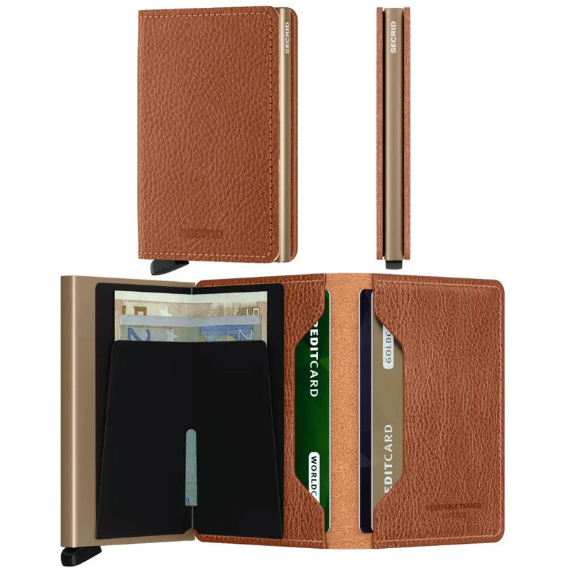 Secrid Slimwallet Compact RFID Wallet - Veg Tanned Caramello / Sand