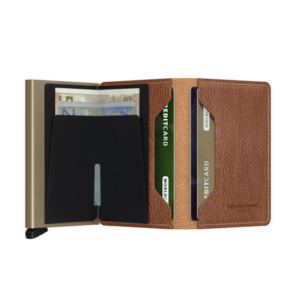Secrid Slimwallet Compact RFID Wallet - Veg Tanned Caramello / Sand