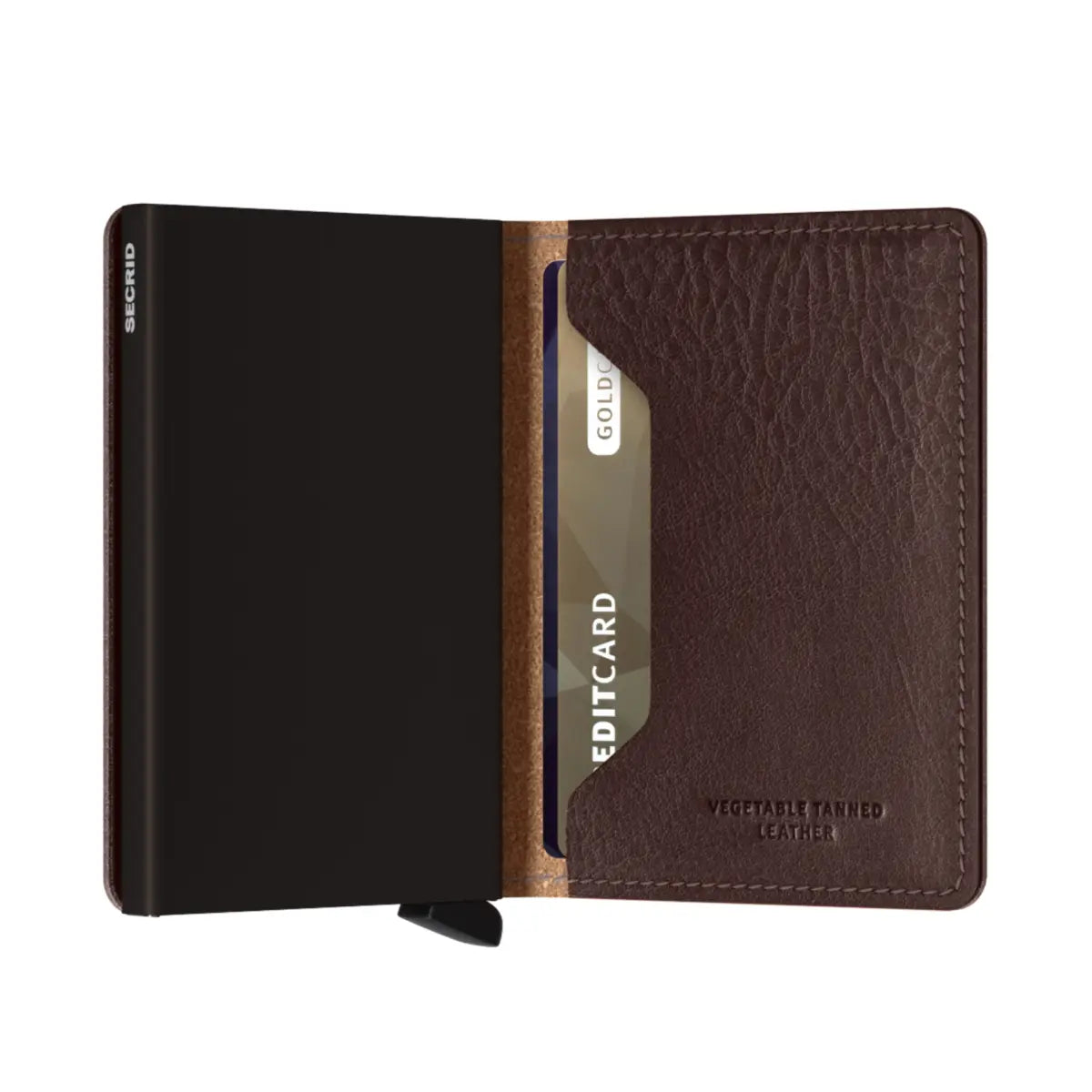 Secrid Slimwallet Compact RFID Wallet - Veg Tanned Espresso / Brown