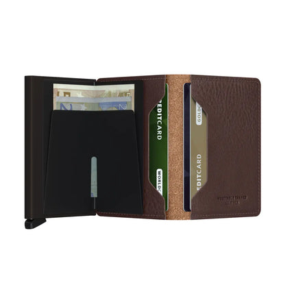 Secrid Slimwallet Compact RFID Wallet - Veg Tanned Espresso / Brown