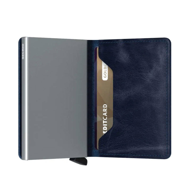 Secrid Slimwallet Compact RFID Wallet - Vintage Blue