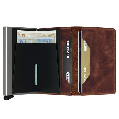 Secrid Slimwallet Compact RFID Wallet - Vintage Brown