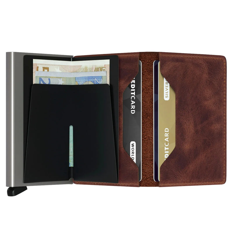 Secrid Slimwallet Compact RFID Wallet - Vintage Brown