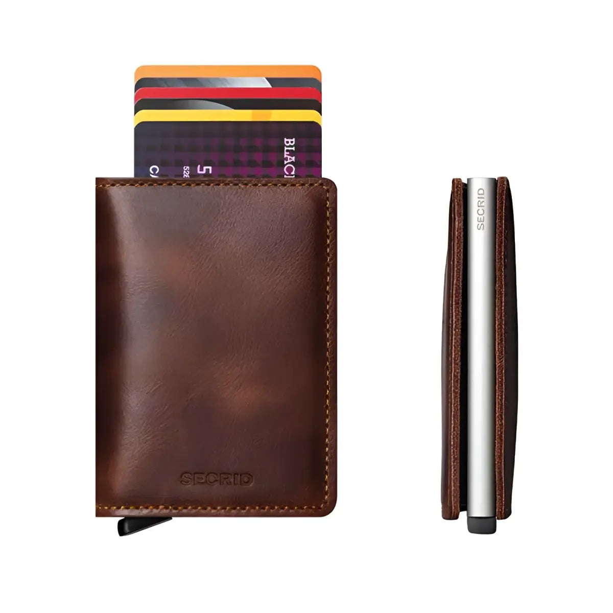 Secrid Slimwallet Compact RFID Wallet - Vintage Brown