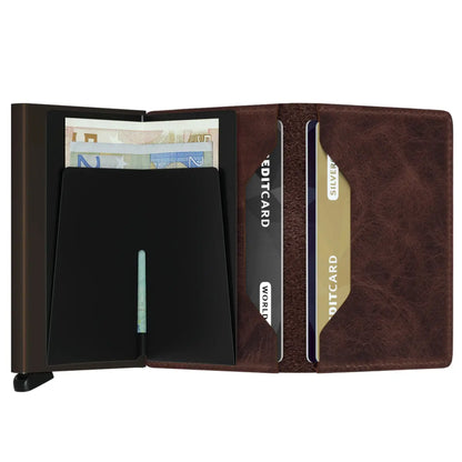 Secrid Slimwallet Compact RFID Wallet - Vintage Chocolate