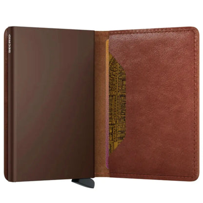 Secrid Slimwallet Compact RFID Wallet - Vintage Cognac-Brown
