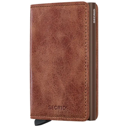 Secrid Slimwallet Compact RFID Wallet - Vintage Cognac-Brown