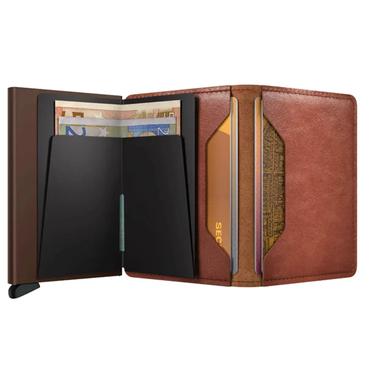 Secrid Slimwallet Compact RFID Wallet - Vintage Cognac-Brown