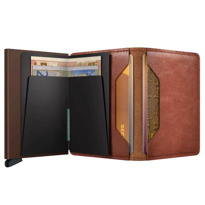 Secrid Slimwallet Compact RFID Wallet - Vintage Cognac-Brown