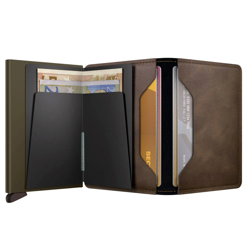 Secrid Slimwallet Compact RFID Wallet - Vintage Oak