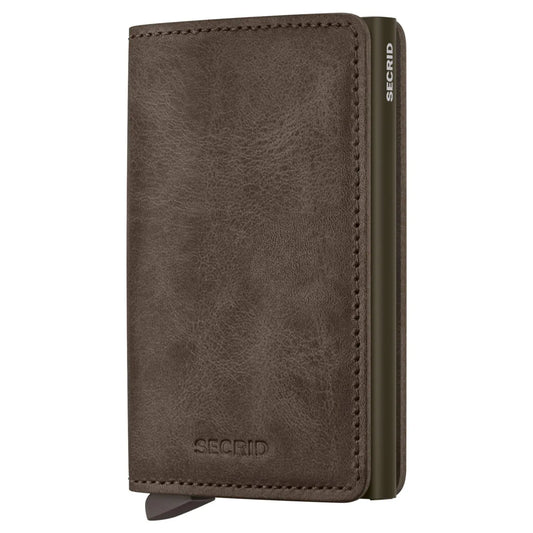 Secrid Slimwallet Compact RFID Wallet - Vintage Oak