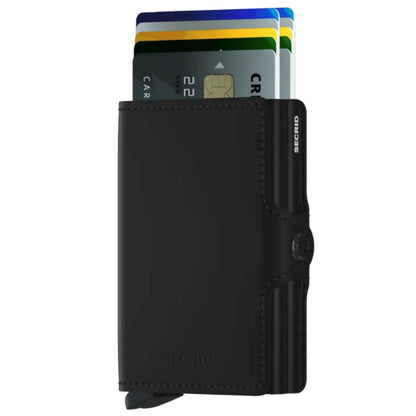 Secrid Twinwallet Compact RFID Wallet - Matte Black