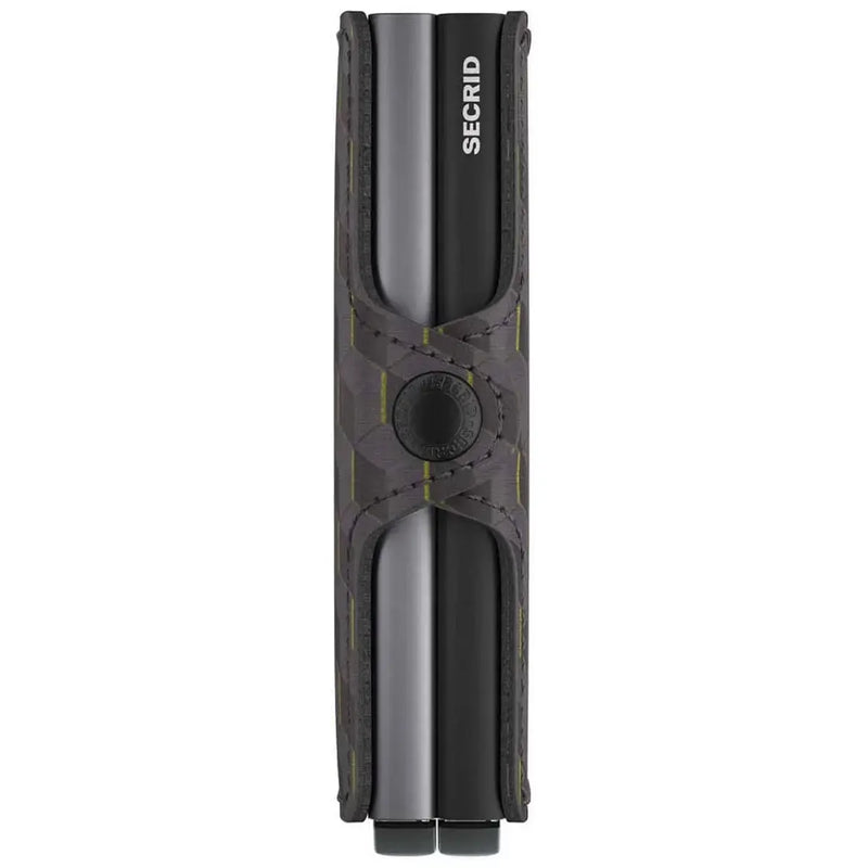 Secrid Twinwallet Compact RFID Wallet - Optical Grey-Yellow