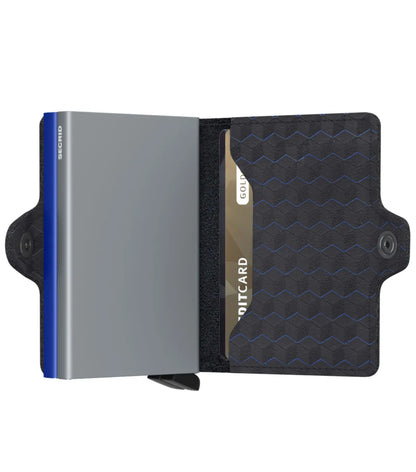 Secrid Twinwallet Compact RFID Wallet - Titanium Blue Optical