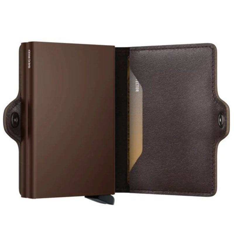 Secrid Twinwallet Compact RFID Wallet - Original Chocolate