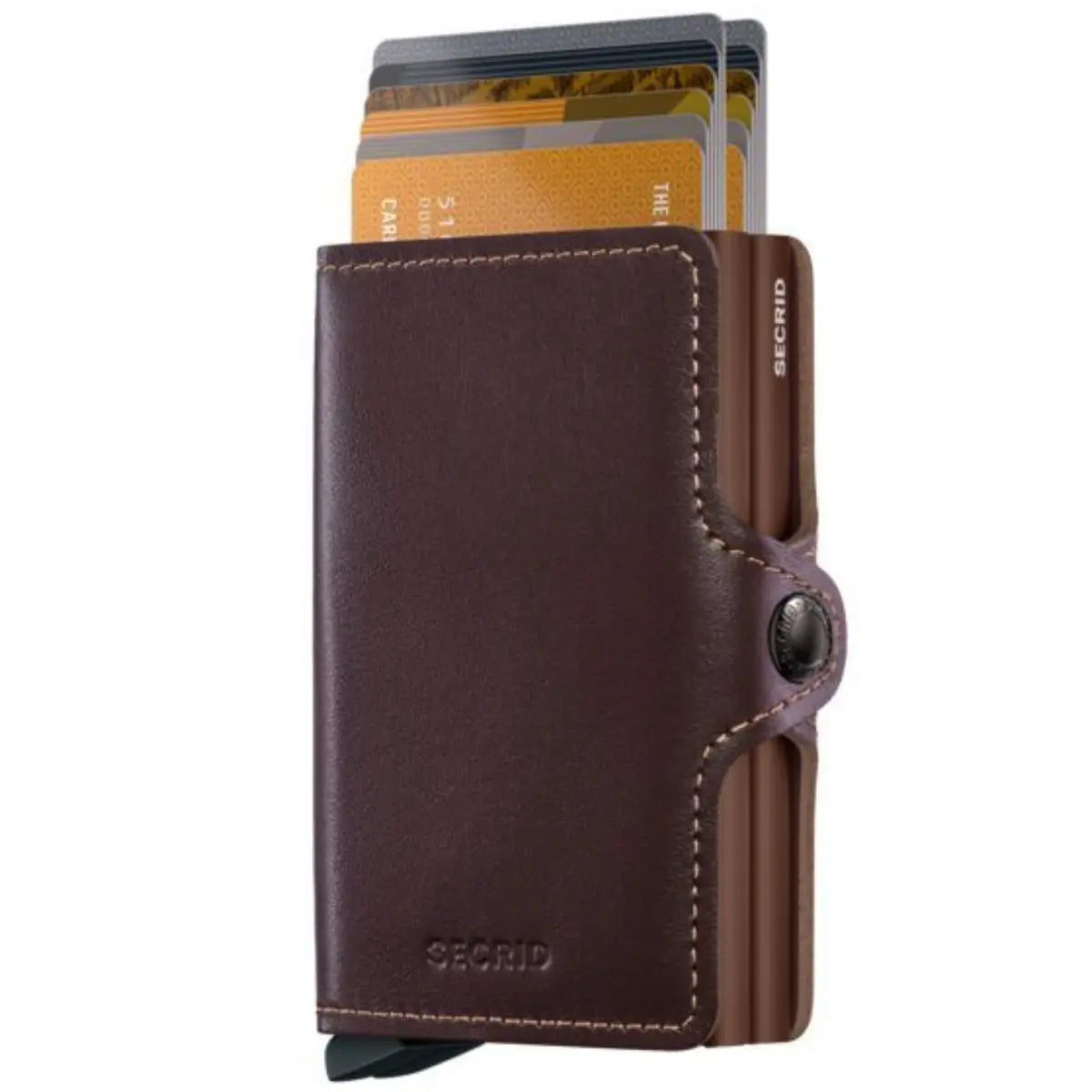 Secrid Twinwallet Compact RFID Wallet - Original Chocolate