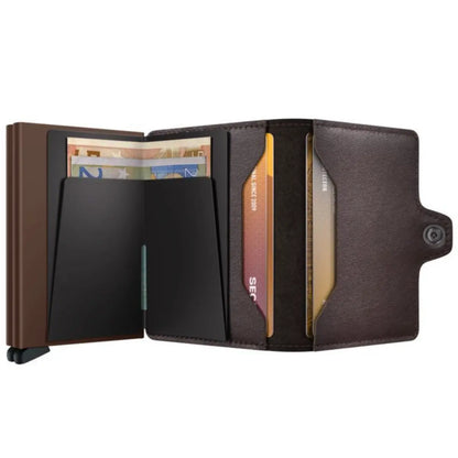 Secrid Twinwallet Compact RFID Wallet - Original Chocolate