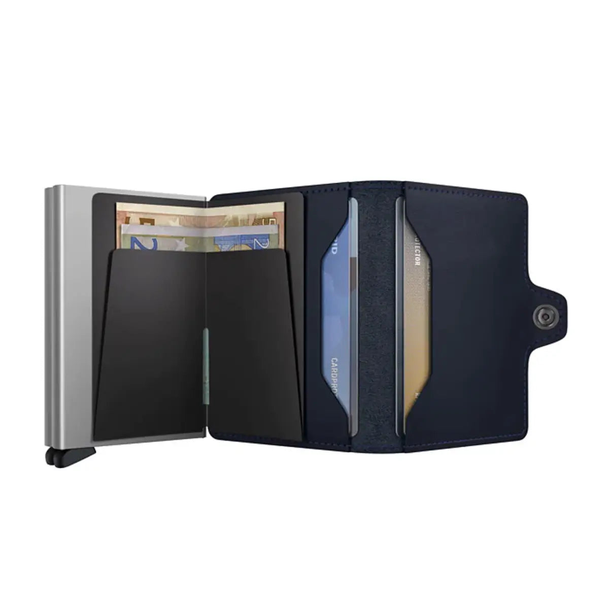 Includes interior pockets for holding 4 extra cards, notes, receipts, business cards