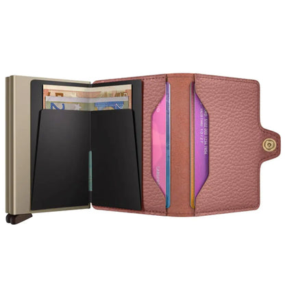 Secrid Twinwallet Compact RFID Wallet - Pebble Rose