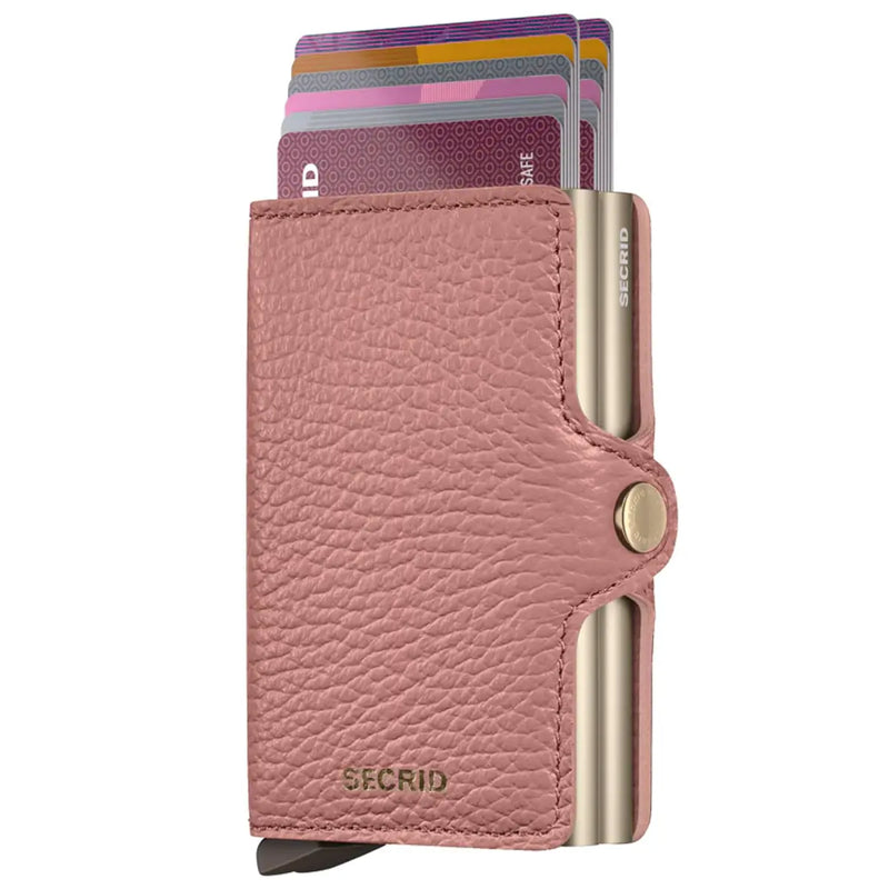 Secrid Twinwallet Compact RFID Wallet - Pebble Rose