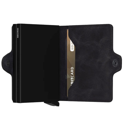 Secrid Twinwallet Compact RFID Wallet - Vintage Black