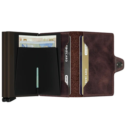 Secrid Twinwallet Compact RFID Wallet - Vintage Chocolate