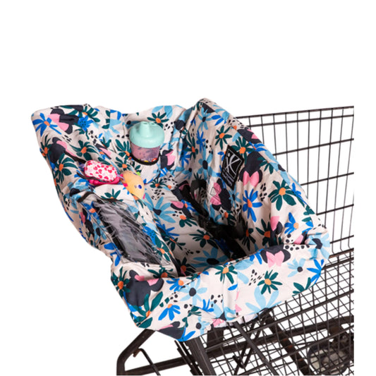 Shopping Cart and High Chair Cover - Floral Minnie Mouse