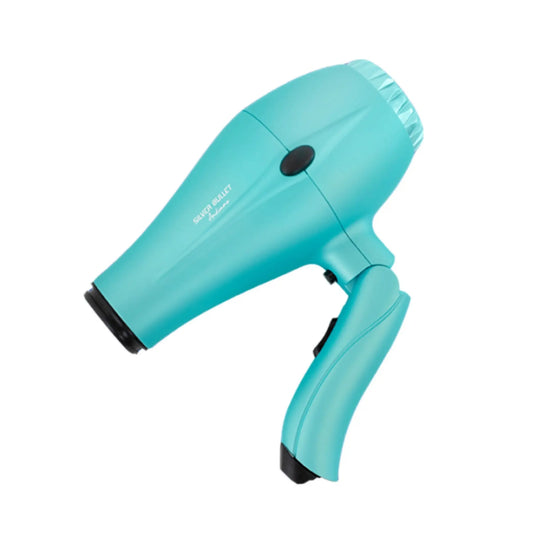 Silver Bullet Andiamo Full-Size Foldable Travel Hair Dryer - Teal