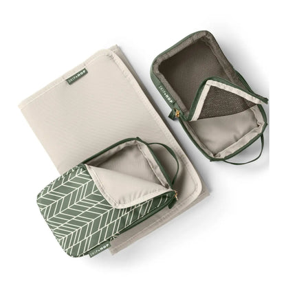 Cushioned changing pad and storage cubes