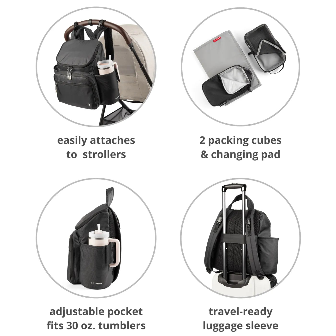 Skip Hop Forma Next Nappy Backpack - Black