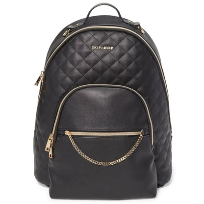 Skip Hop Linx Quilted Nappy Backpack - Black