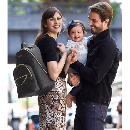 Skip Hop Linx Quilted Nappy Backpack - Black