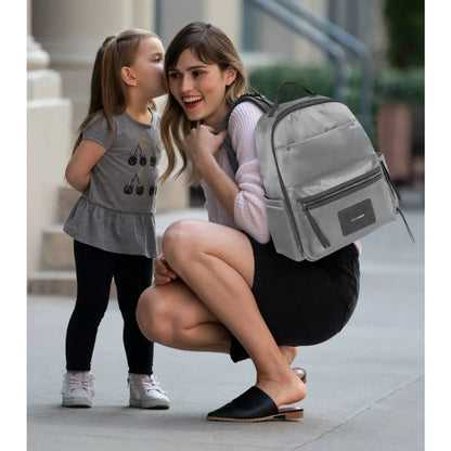Skip Hop Skyler Nappy Backpack - Shiny Grey