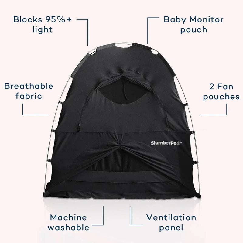 SlumberPod Portable Baby and Toddler Privacy Sleep Pod - Black