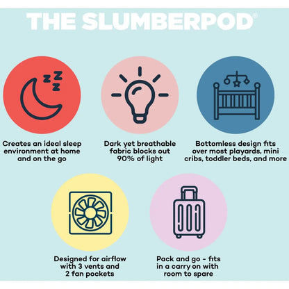 SlumberPod Portable Baby and Toddler Privacy Sleep Pod - Black