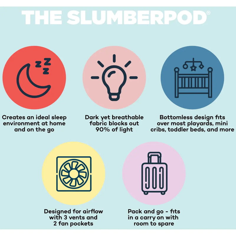 SlumberPod Portable Baby and Toddler Privacy Sleep Pod - Black