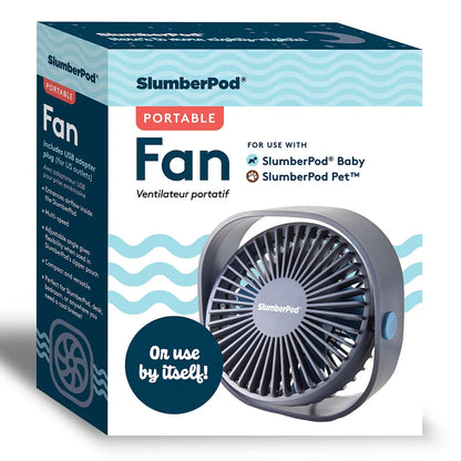 SlumberPod Portable USB Fan - Grey
