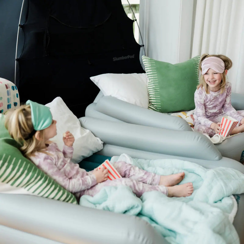 SlumberPod SlumberTot Inflatable Toddler Bed - Grey/Teal