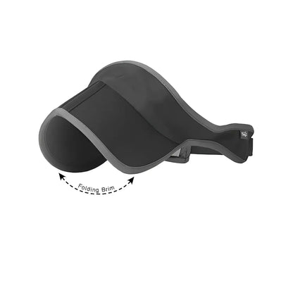 Foldable clamshell brim for easy packing