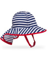 Colour: Navy / White stripe