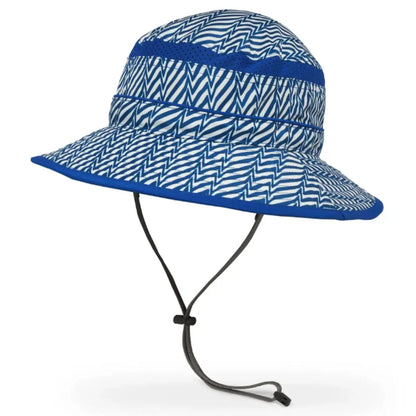Sunday Afternoons Kids Fun Bucket Hat - Blue Electric Stripe (Child 3 - 6 Years)