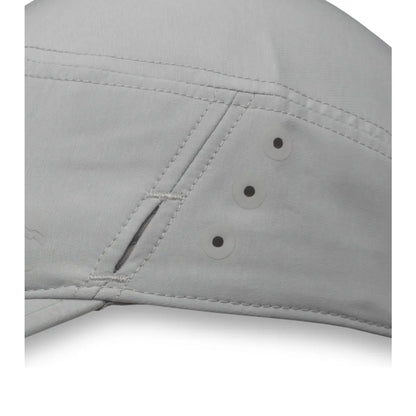 Laser cut ventilation eyelets with reflective overlays