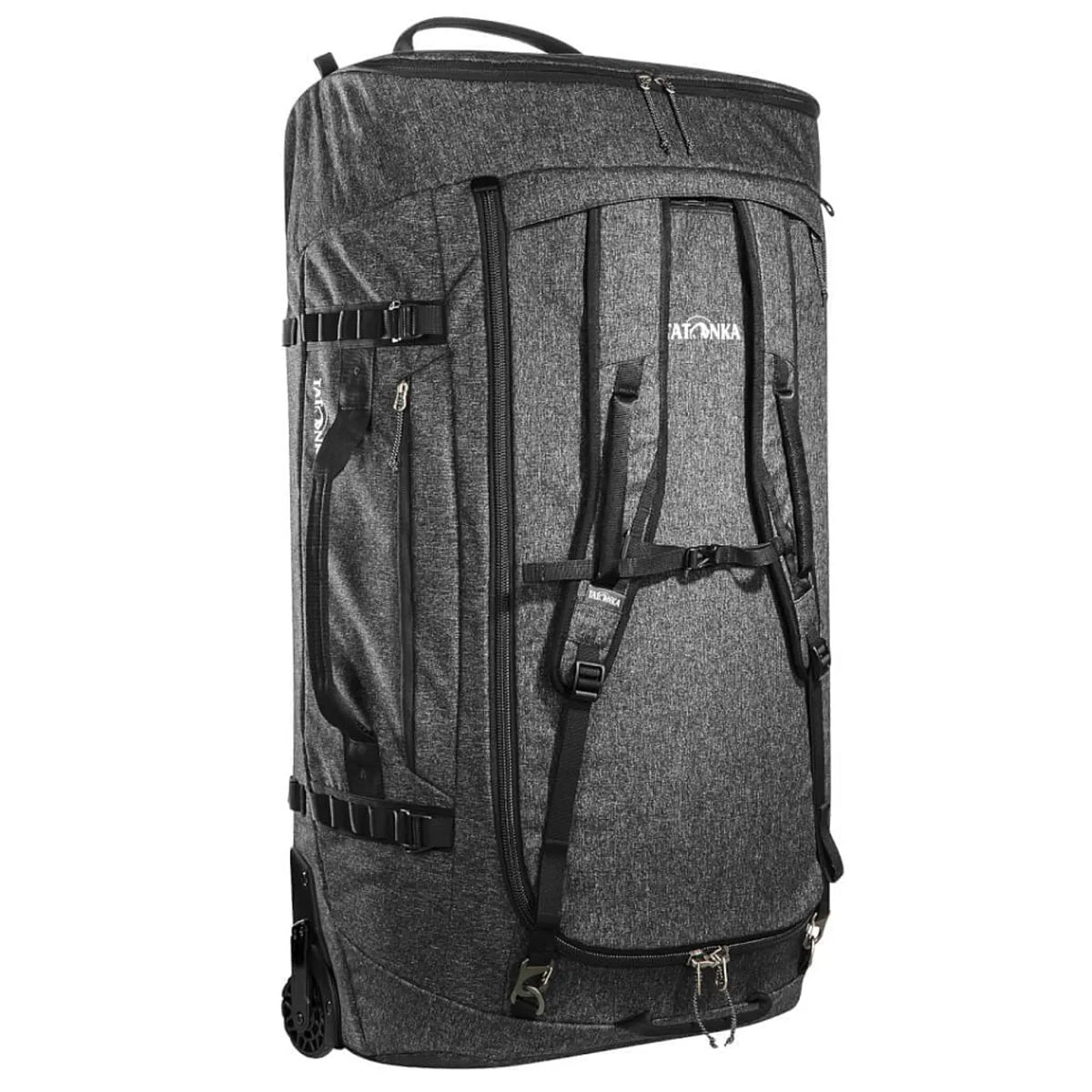 Tatonka 140L Duffle Roller - Foldable Wheeled Duffle Bag - Black